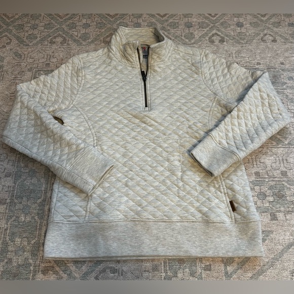 Quarter Zip beige sweater - Picture 1 of 5